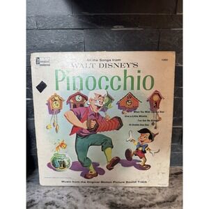 1963 Disneyland Record Walt Disney's Pinocchio Vinyl Record